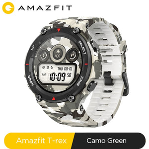 새로운 2020 CES Amazfit T-rex T rex Smartwatch 5ATM 14 스포츠 모드 Smart Watch GPS / GLONASS MIL-STD for Xiaomi iOS Android