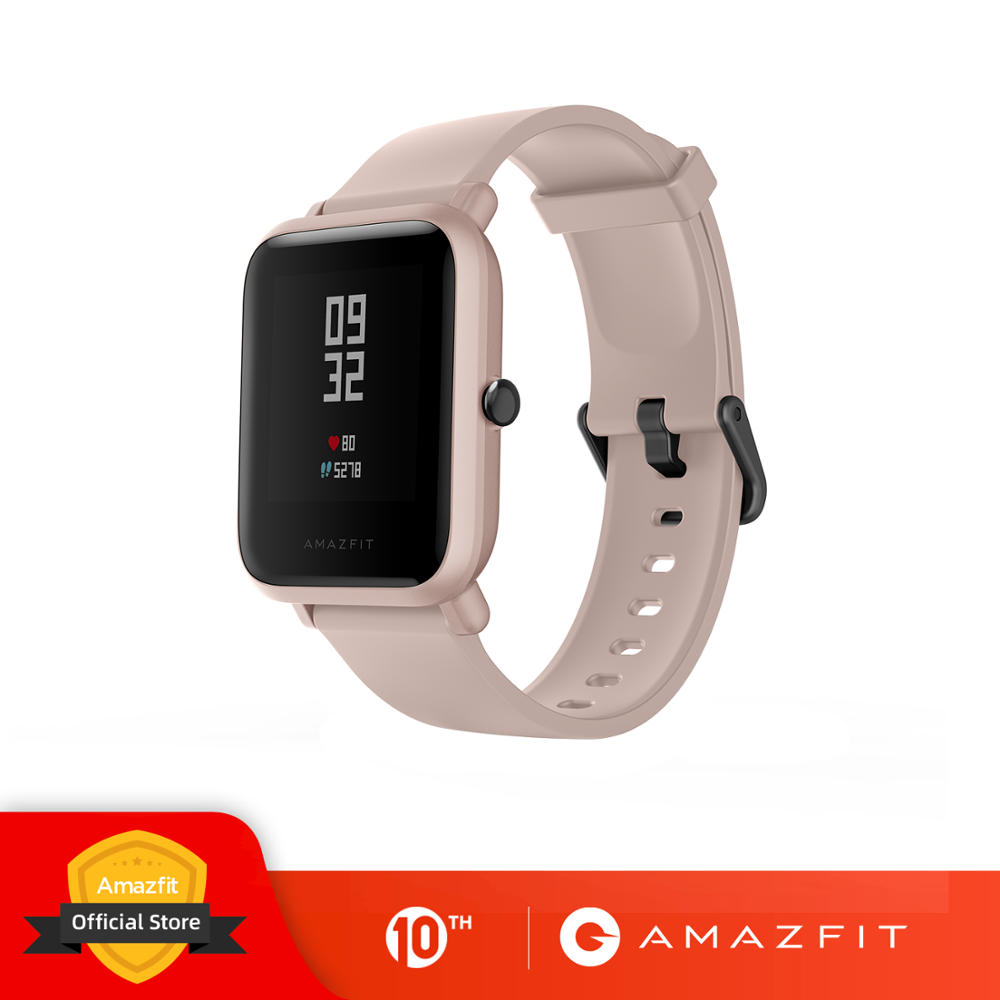 EM ESTOQUE VERSão Global Amazfit Bip Lite Relegio Inteligente 45 Dias Bateria Vida 3atm Água-resistência smartwatch para xiaomi novo 2019